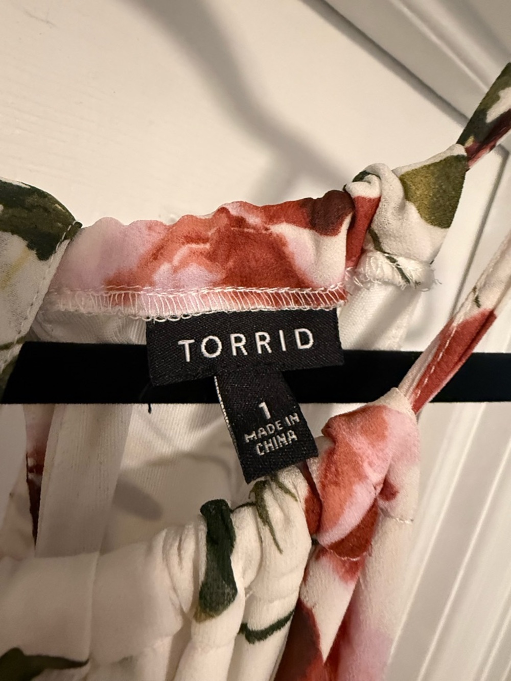 Torrid White Floral Halter Maxi Dress - Picture 4 of 4